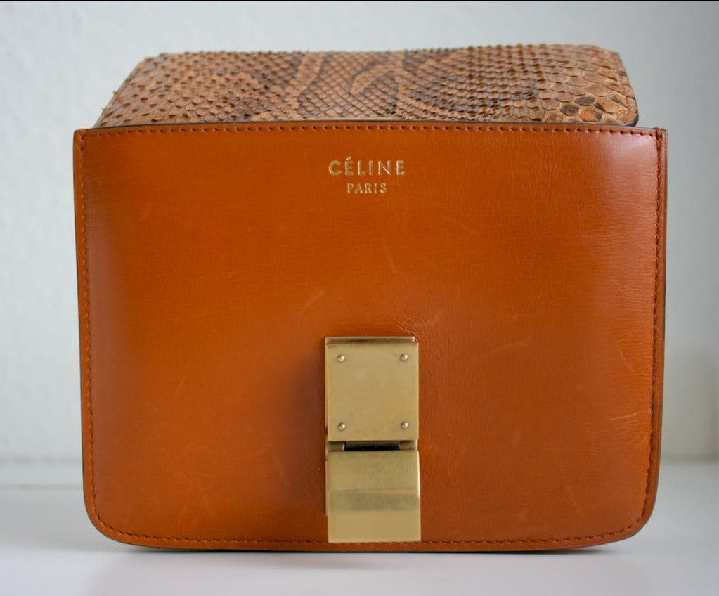 Céline Classic Small Python Bag