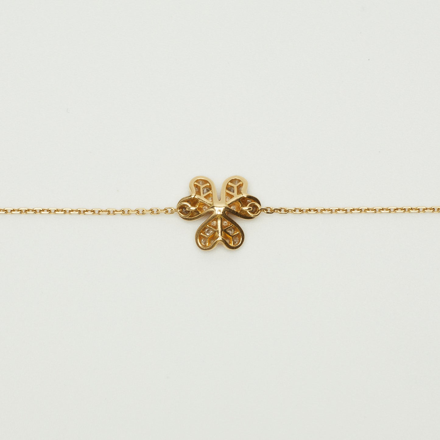 Van Cleef & Arpels Frivole pavé bracelet in yellow gold and diamonds