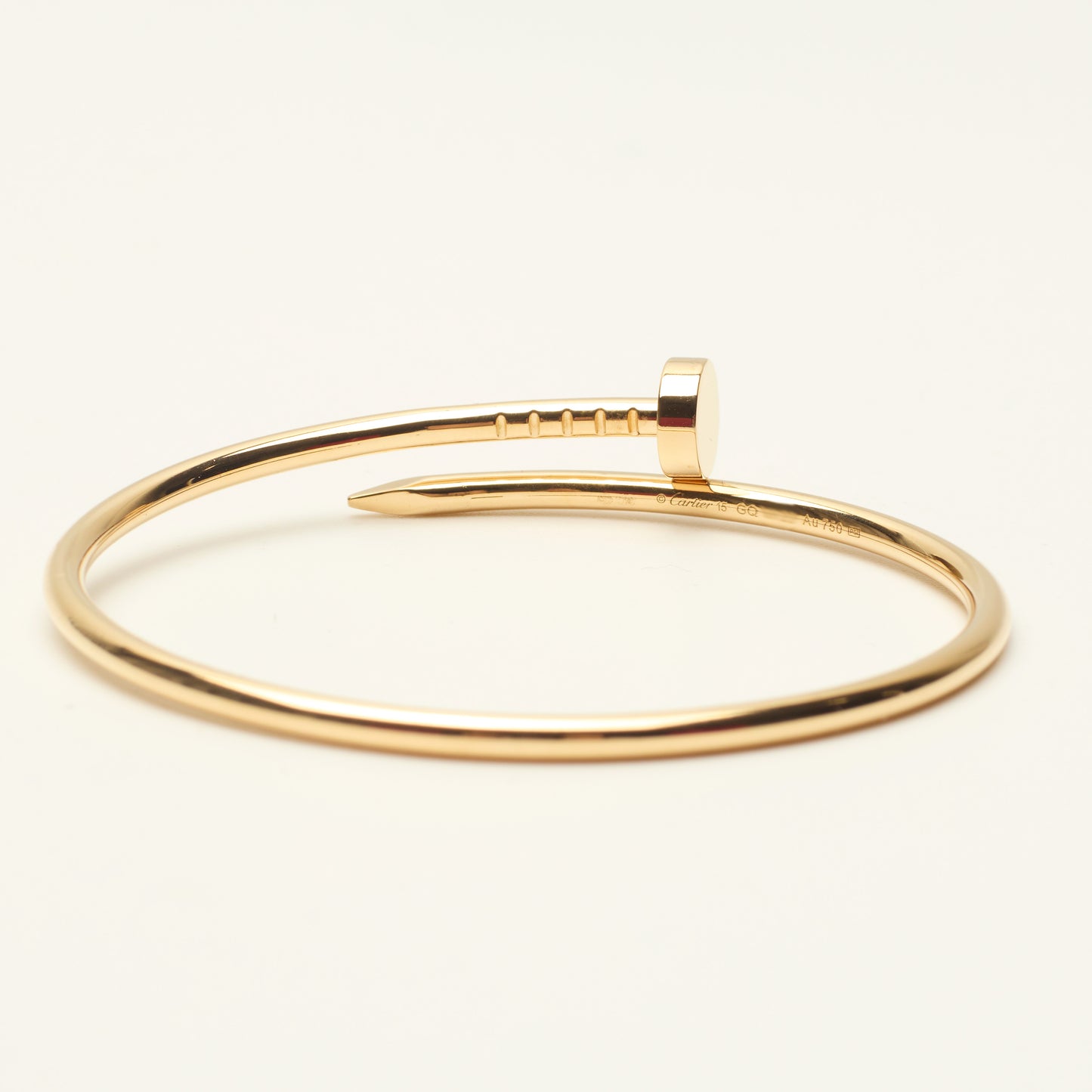 Bracelet Cartier Juste Un Clou en or jaune taille 15