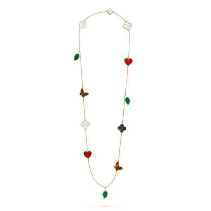 Sautoir Van Cleef & Arpels Lucky Alhambra 12 motifs en or jaune VCARD80100