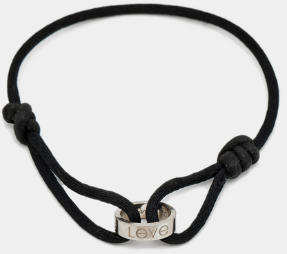 Bracelet Cartier Love Cord en or blanc