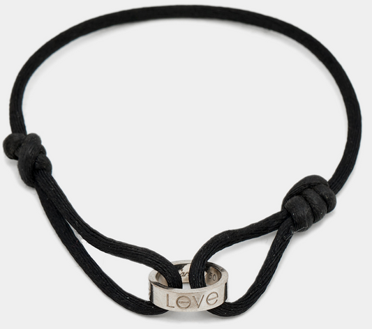 Bracelet Cartier Love Cord en or blanc