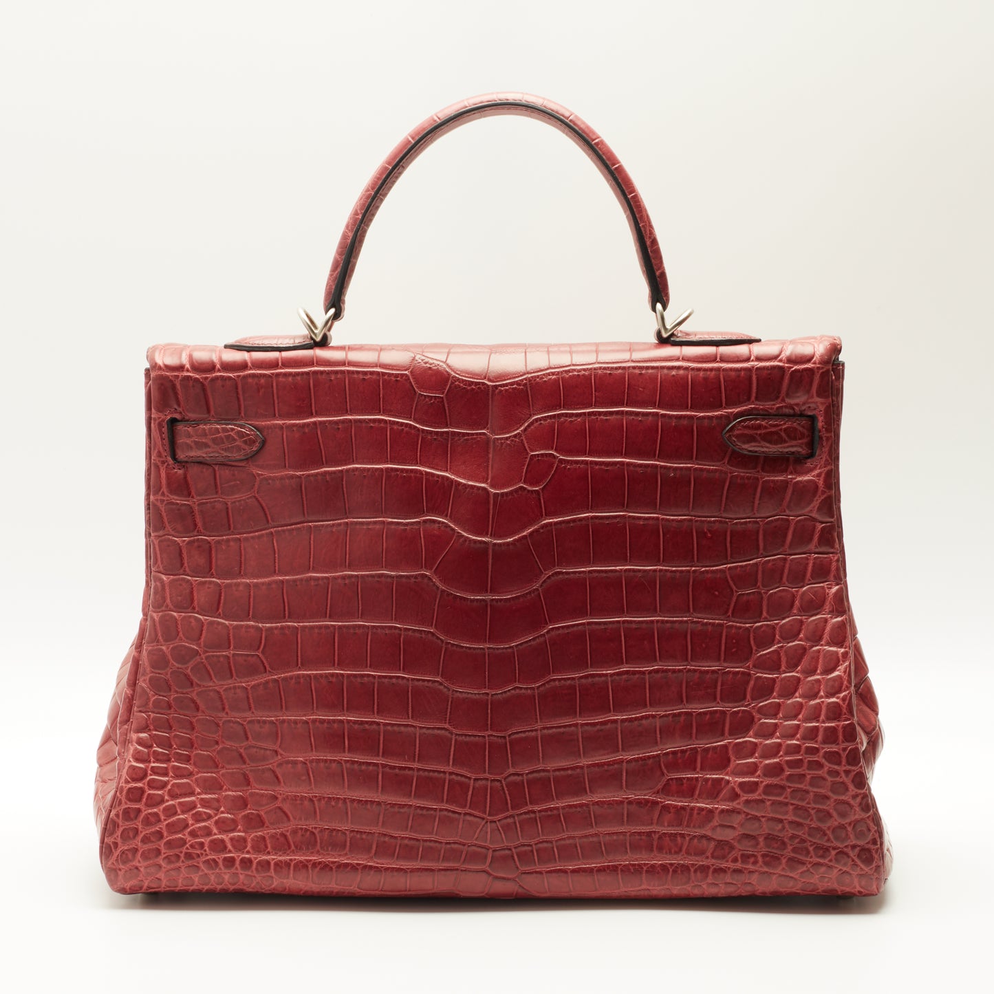 Hermès Kelly 35 Crocodile Niloticus bag burgundy