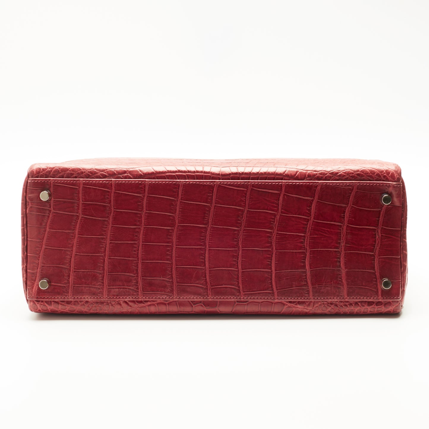 Hermès Kelly 35 Crocodile Niloticus bag burgundy