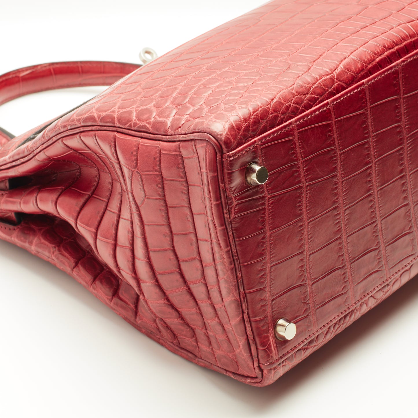 Hermès Kelly 35 Crocodile Niloticus bag burgundy