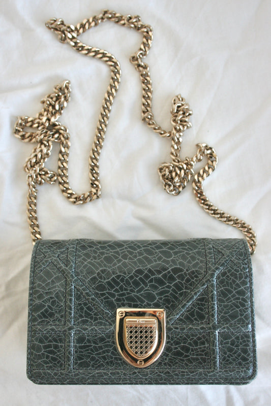 Sac Dior Diorama en cuir verni