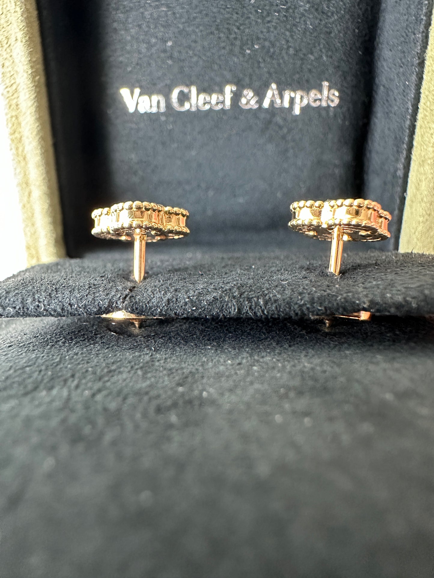 Boucles d’oreilles Sweet Alhambra Onyx en or jaune