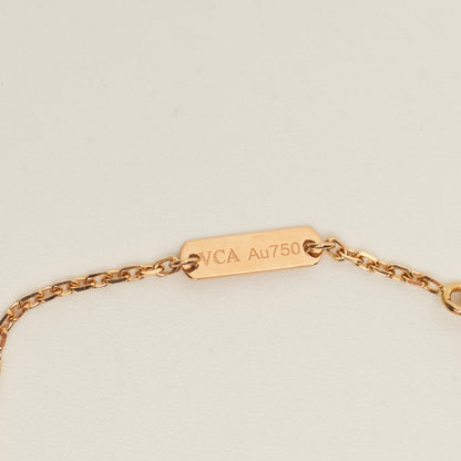 Collier Van Cleef & Arpels Alhambra Holiday Pendant diamant oeil de tigre en or rose