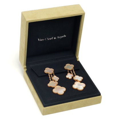 Boucles d’oreilles Van Cleef & Arpels Magic Alhambra 4 motifs