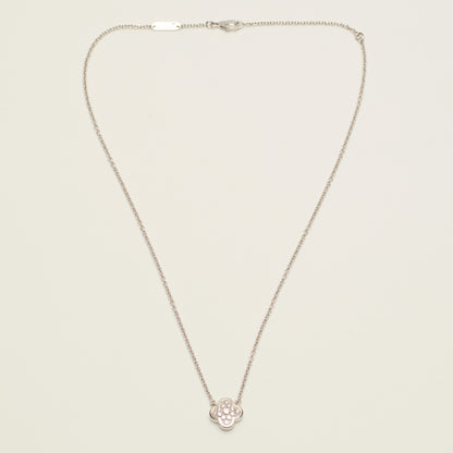 RARE Collier Van Cleef & Arpels Pure Alhambra diamant en or blanc