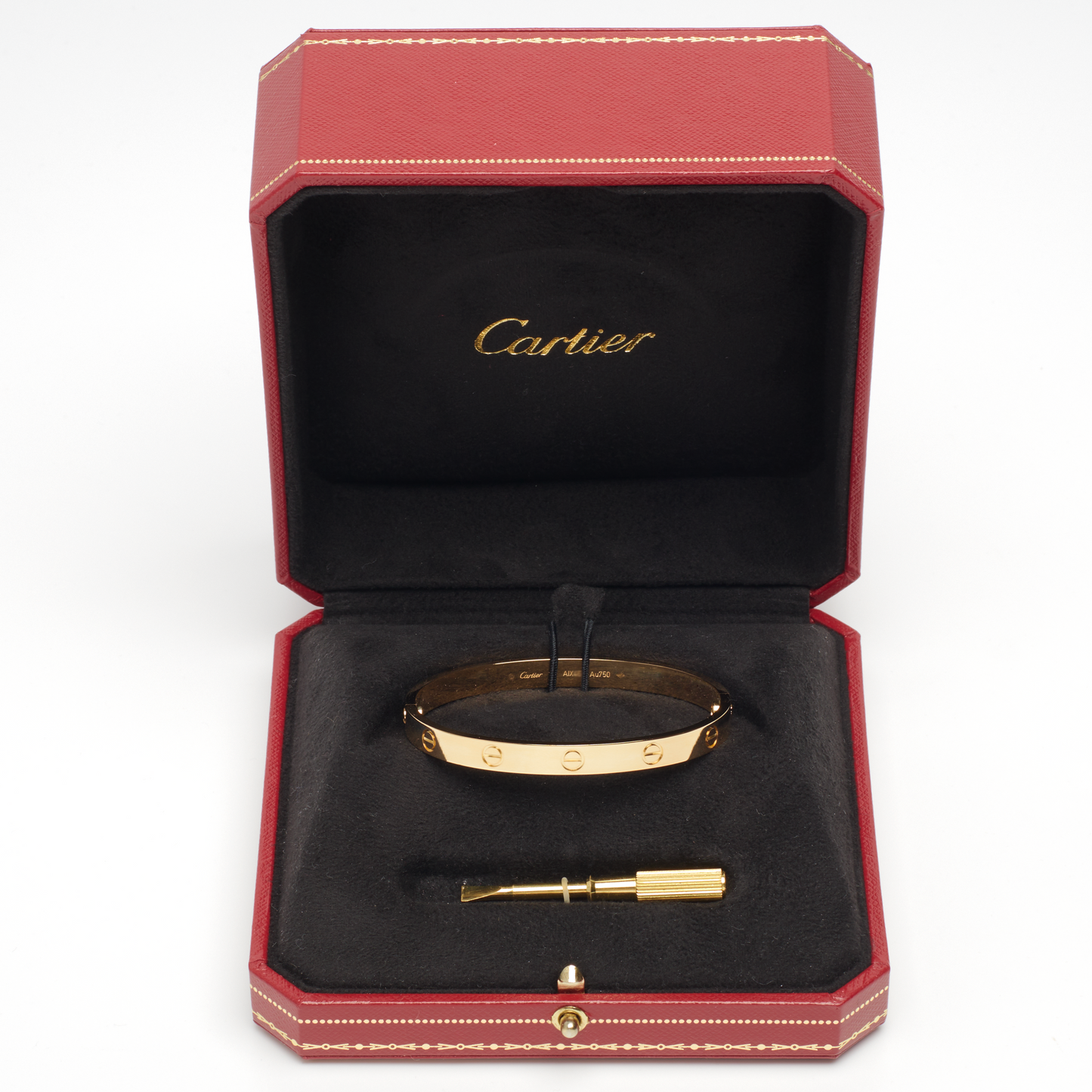 Bracelet Cartier Love Classique en or jaune taille 18