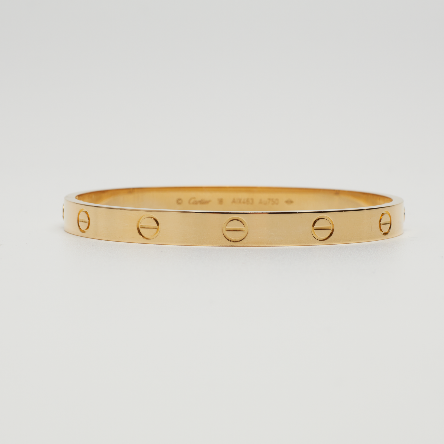 Bracelet Cartier Love Classique en or jaune taille 18