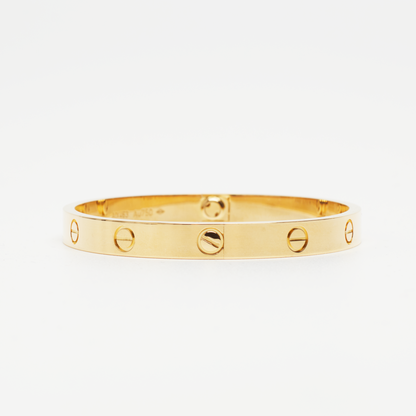 Bracelet Cartier Love Classique en or jaune taille 18