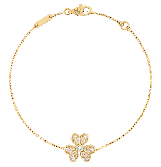 Bracelet Van Cleef & Arpels Frivole pavé en or jaune et diamants