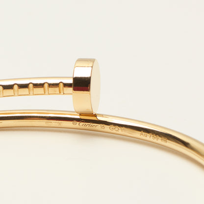 Bracelet Cartier Juste Un Clou en or jaune taille 15