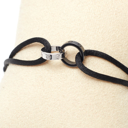 Bracelet Cartier Love Cord en or blanc et céramique