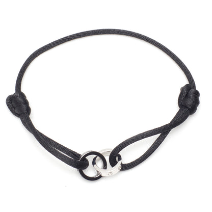 Bracelet Cartier Love Cord en or blanc et céramique