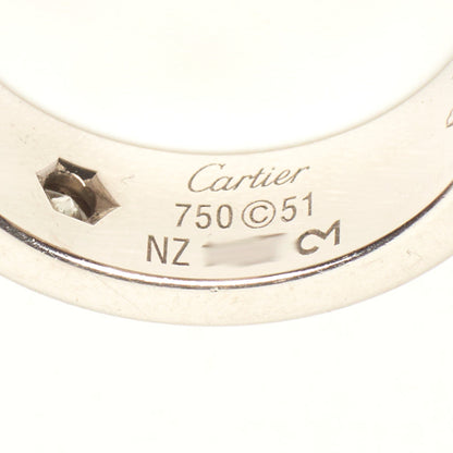 Bague Cartier Love Classique en or blanc et diamant taille 51