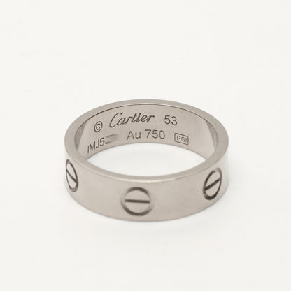 Bague Cartier Love Classique en or blanc taille 53