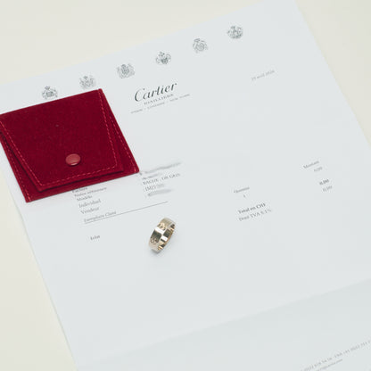 Bague Cartier Love Classique en or blanc taille 53