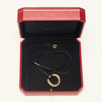 Collier Cartier Trinity Cord en or rose, jaune et blanc