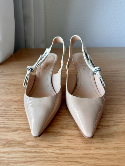 DIOR J'adior slingbacks in patent leather 37 