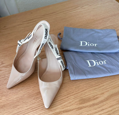 DIOR J'adior slingbacks in patent leather 37 