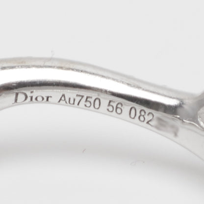 Bague Dior Bois de rose en or blanc et diamants taille 56