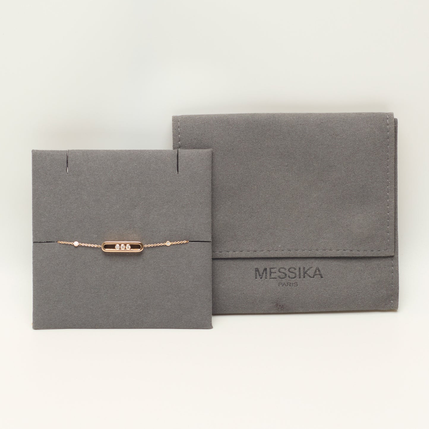 Bracelet Messika Baby Move en or rose et diamants