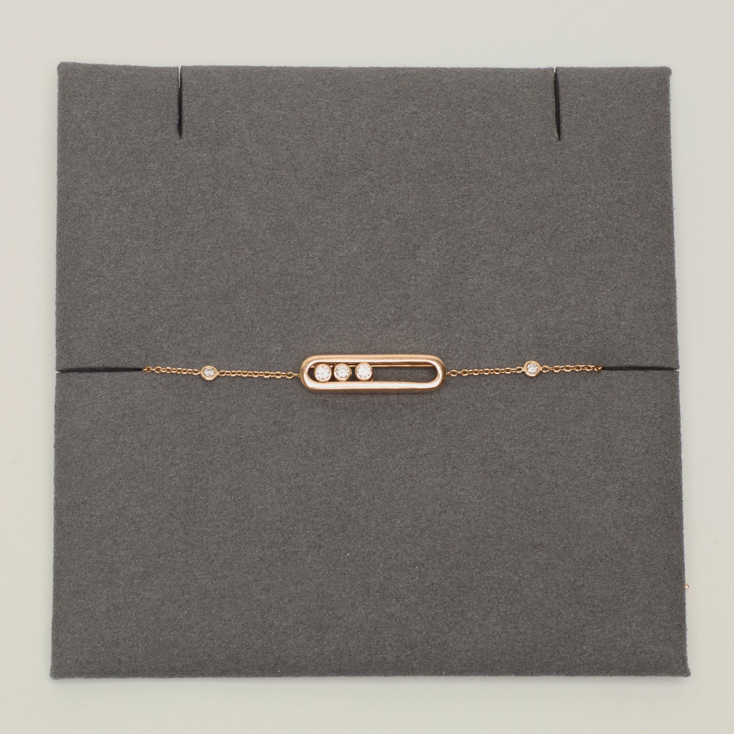 Bracelet Messika Baby Move en or rose et diamants
