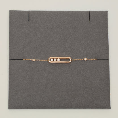 Bracelet Messika Baby Move en or rose et diamants