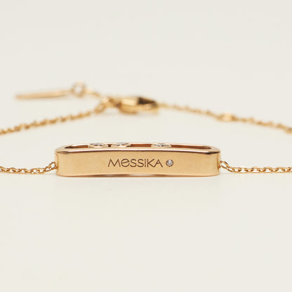 Bracelet Messika Baby Move en or rose et diamants