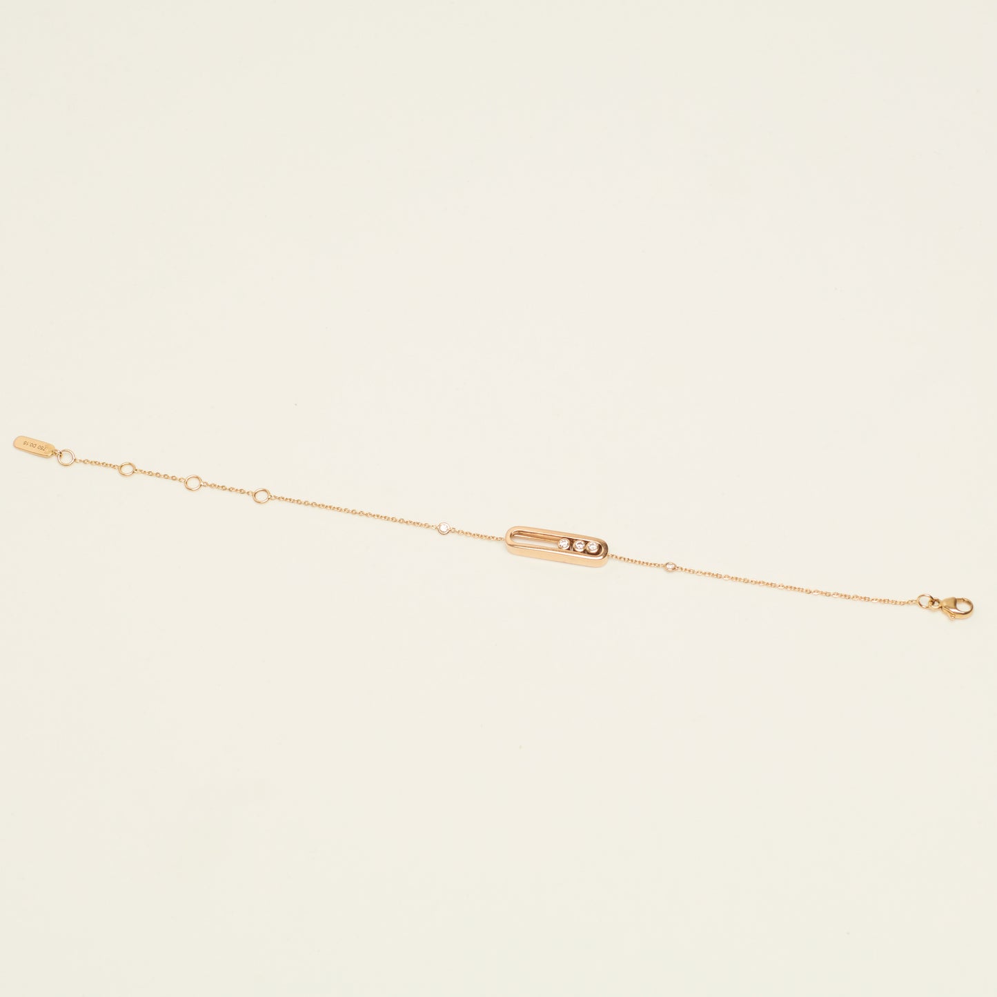 Bracelet Messika Baby Move en or rose et diamants