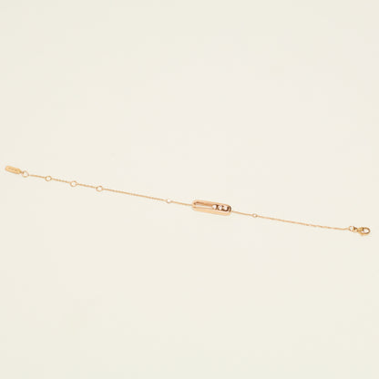 Bracelet Messika Baby Move en or rose et diamants