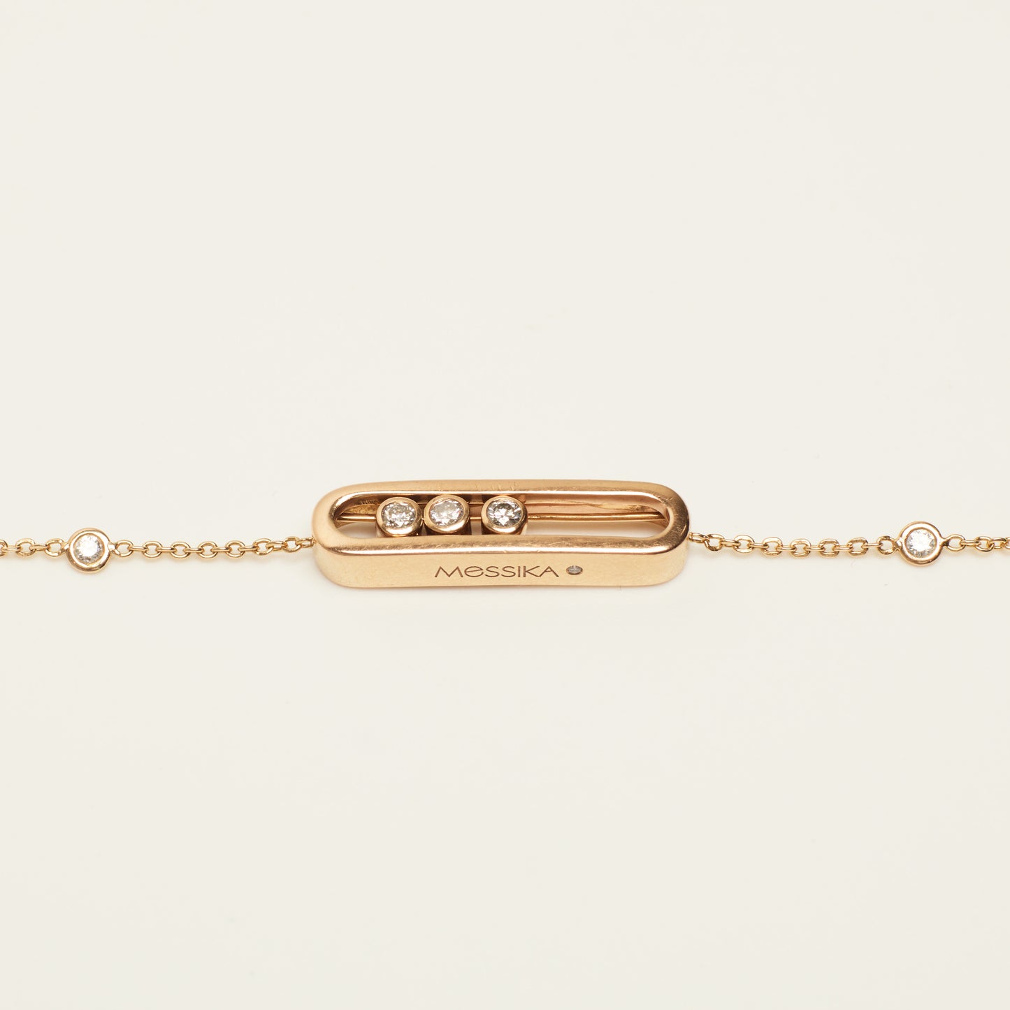 Bracelet Messika Baby Move en or rose et diamants