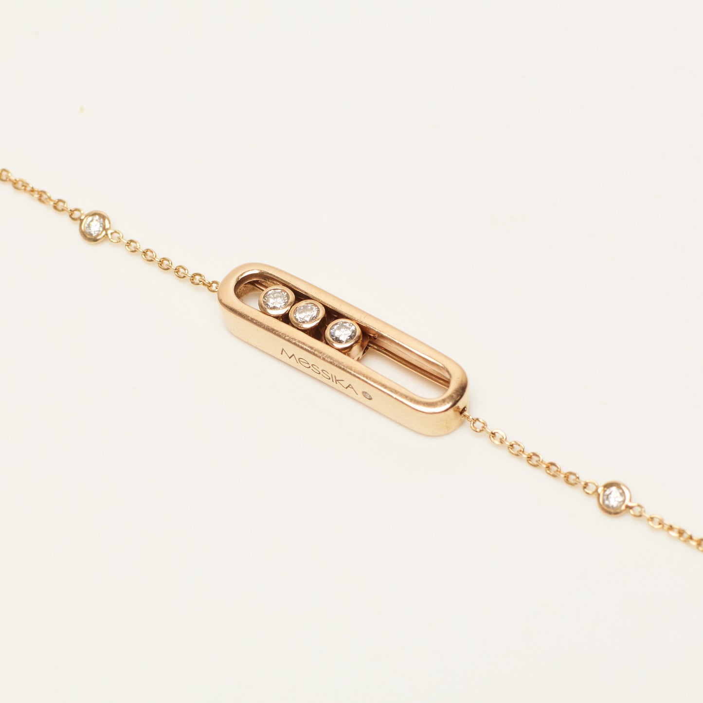 Bracelet Messika Baby Move en or rose et diamants