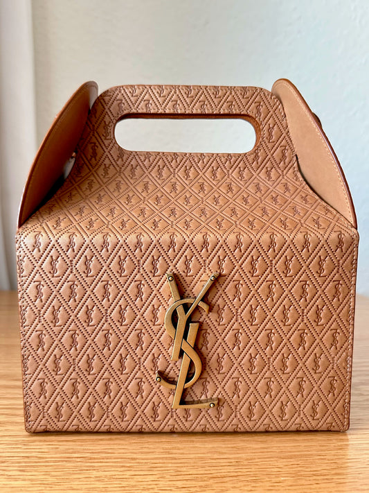 Saint Laurent Take Away (Happy Meal) bag in camel leather