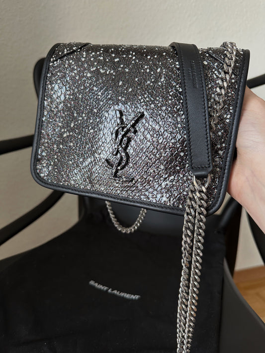 Saint Laurent Niki Bag Mini in python leather
