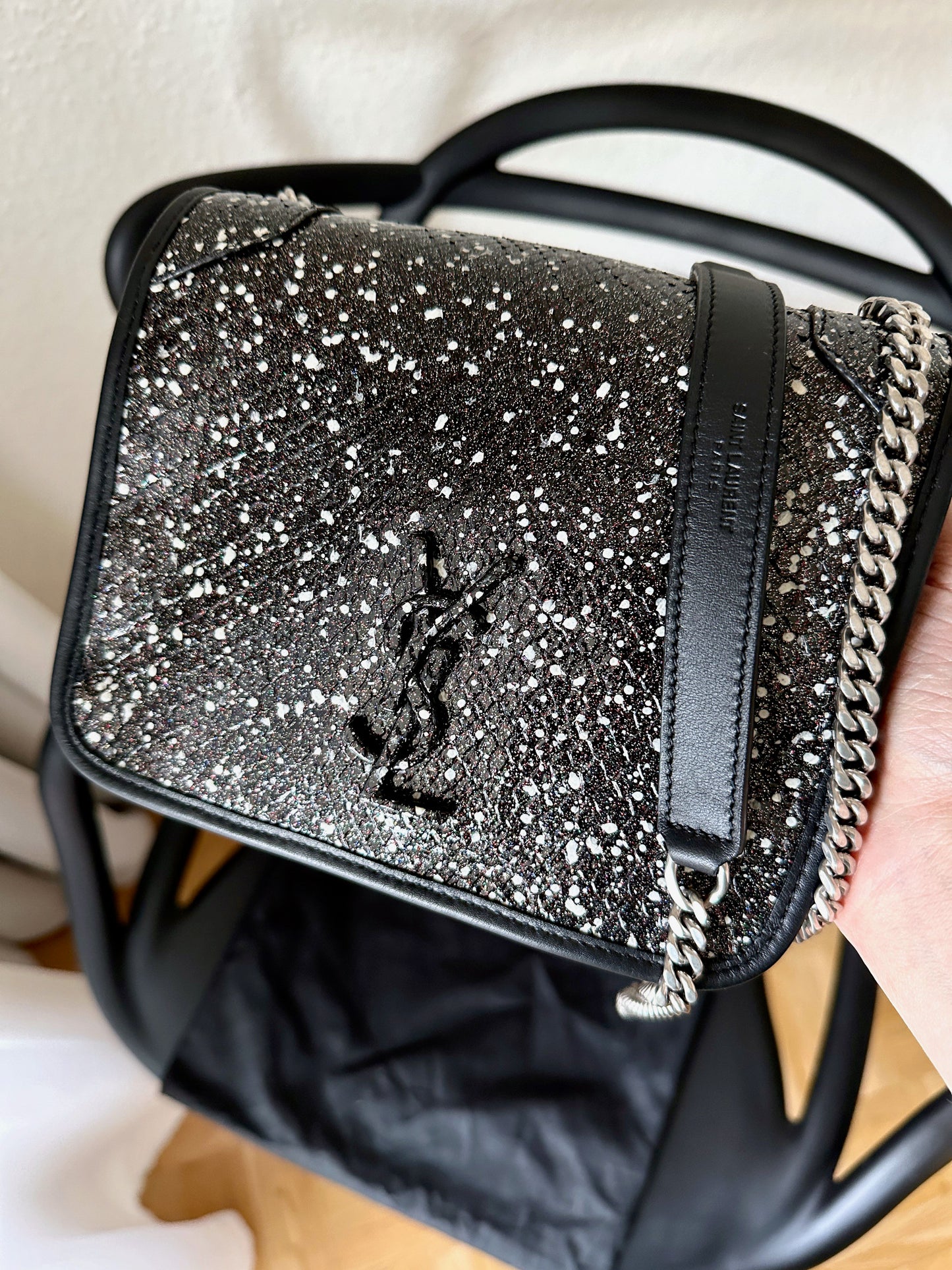 Saint Laurent Niki Bag Mini in python leather