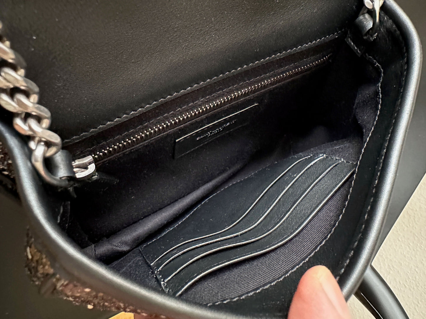 Saint Laurent Niki Bag Mini in python leather