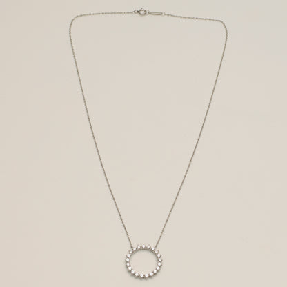 Collier Tiffany & Co Open Circle diamants en platine