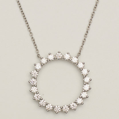 Collier Tiffany & Co Open Circle diamants en platine