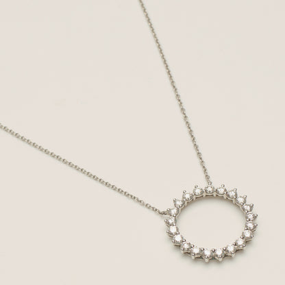 Collier Tiffany & Co Open Circle diamants en platine