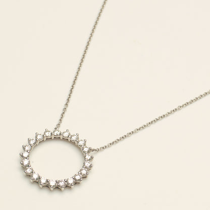 Collier Tiffany & Co Open Circle diamants en platine
