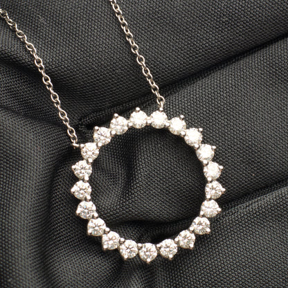 Collier Tiffany & Co Open Circle diamants en platine