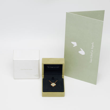 Van Cleef & Arpels Vintage Alhambra white mother-of-pearl necklace in yellow gold 2
