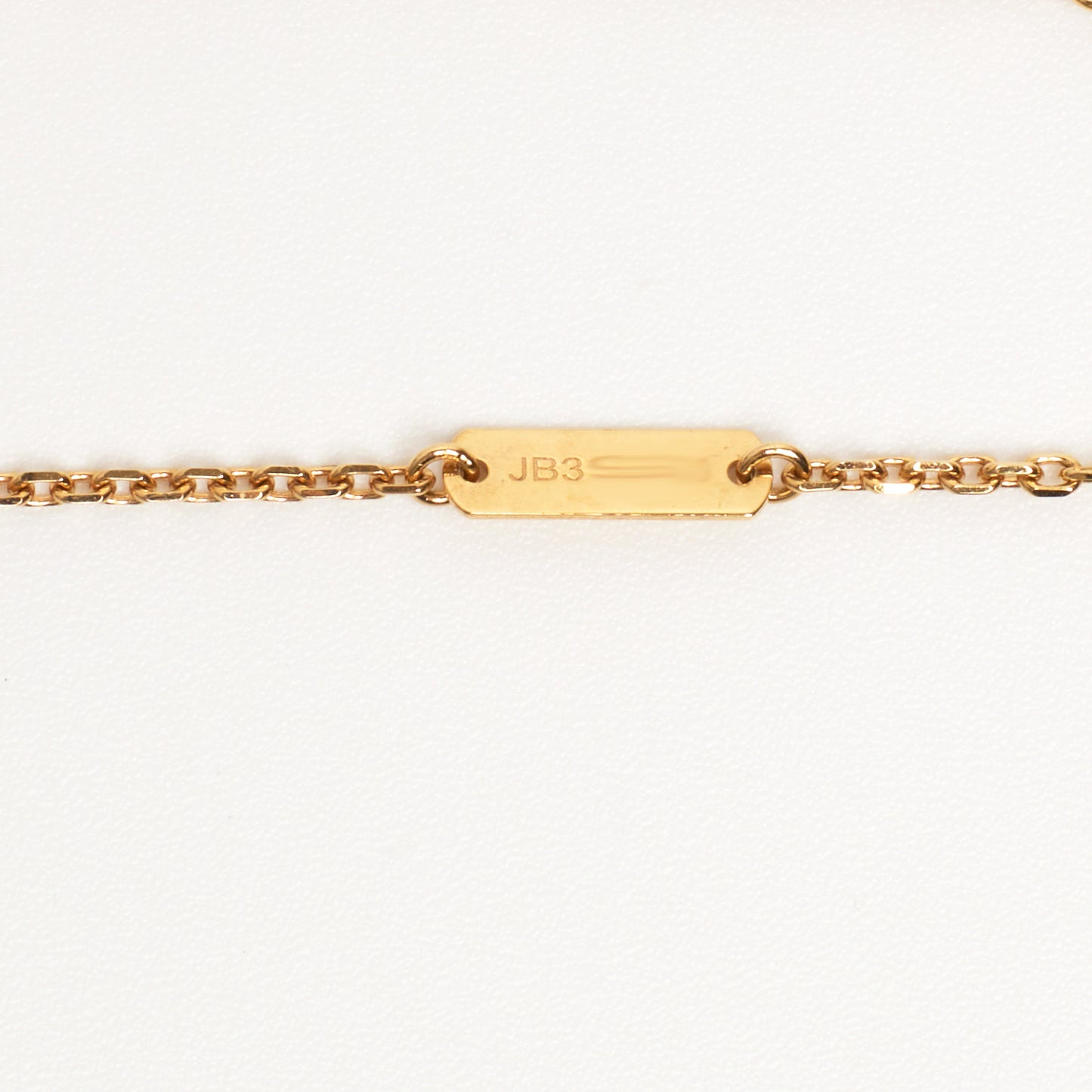 Van Cleef & Arpels Vintage Alhambra white mother-of-pearl necklace in yellow gold 2