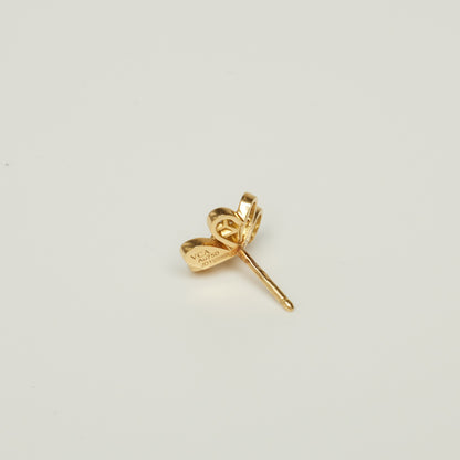 Van Cleef & Arpels Frivole earrings in yellow gold and diamonds