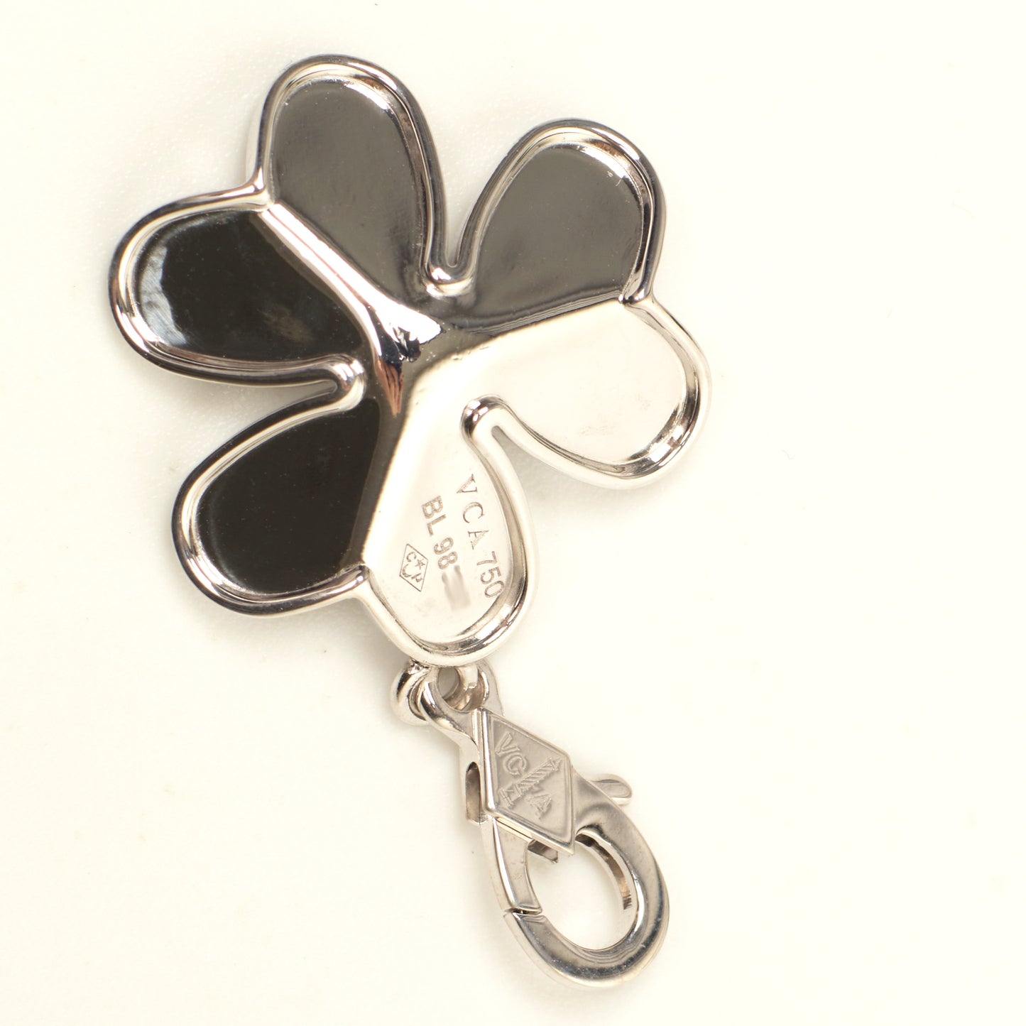 RARE Pendentif Van Cleef & Arpels Frivole grand modèle diamant en or blanc