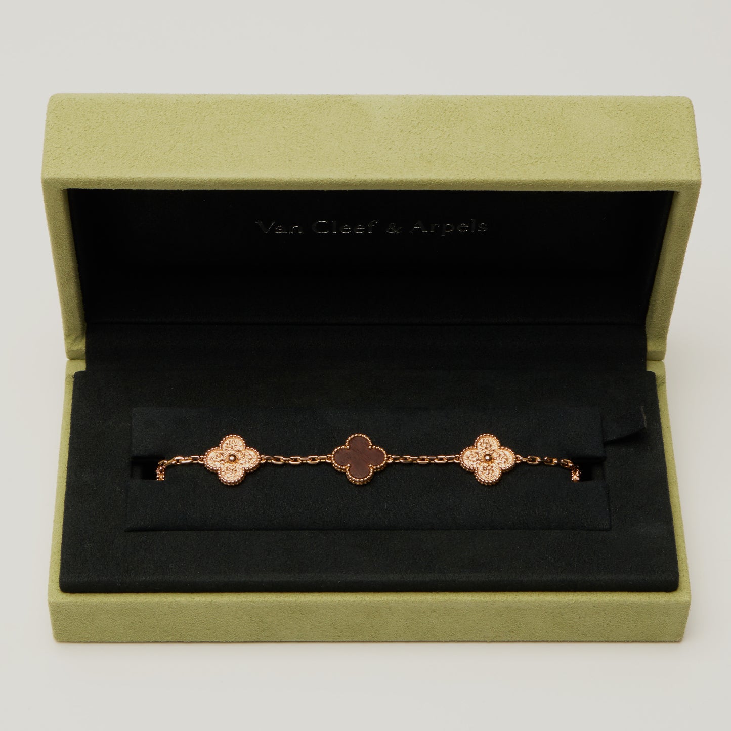 Bracelet Vintage Alhambra 5 motifs Bois d'amourette Letterwood LIMITED EDITION